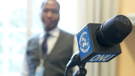 united nations radio microphone