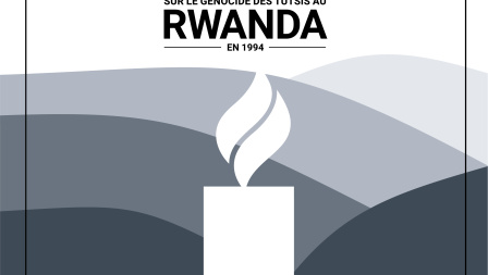 Grayscale image of a candle that represents the International Day of Reflection on the 1994 Genocide against the Tutsi in Rwanda