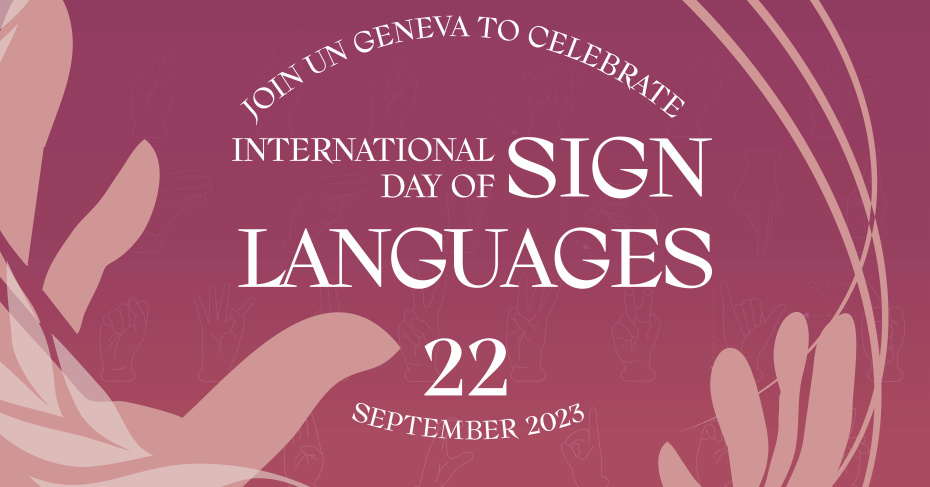 Logo: International day of sign languages 2023