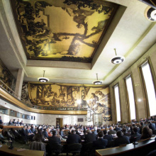 Council Chamber in the Palais des Nations at UNGeneva