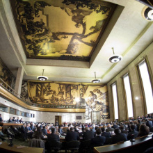 Council Chamber in the Palais des Nations at UNGeneva