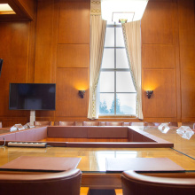 A shot of Room I in C Building of the Palais des Nations