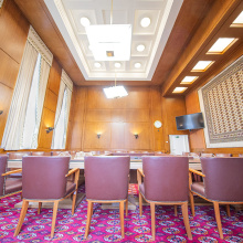 A wide angle shot showing the ceiling of Room I