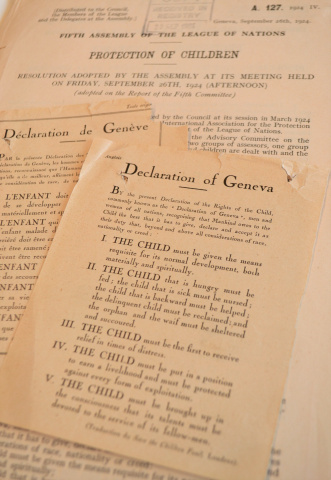 "Declaration of Geneva" concerning the rights of children