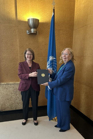 New Permanent Representative of Germany Presents Credentials to the Director-General of the United Nations Office at Geneva