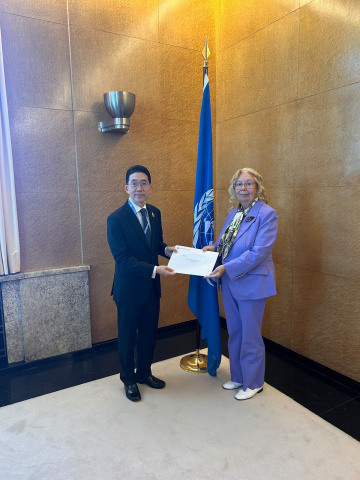 Benjamin Sukanjanajtee, the new Permanent Representative of Thailand to the United Nations Office at Geneva, today presented his credentials to Tatiana Valovaya, the Director-General of the United Nations Office at Geneva. October 2026