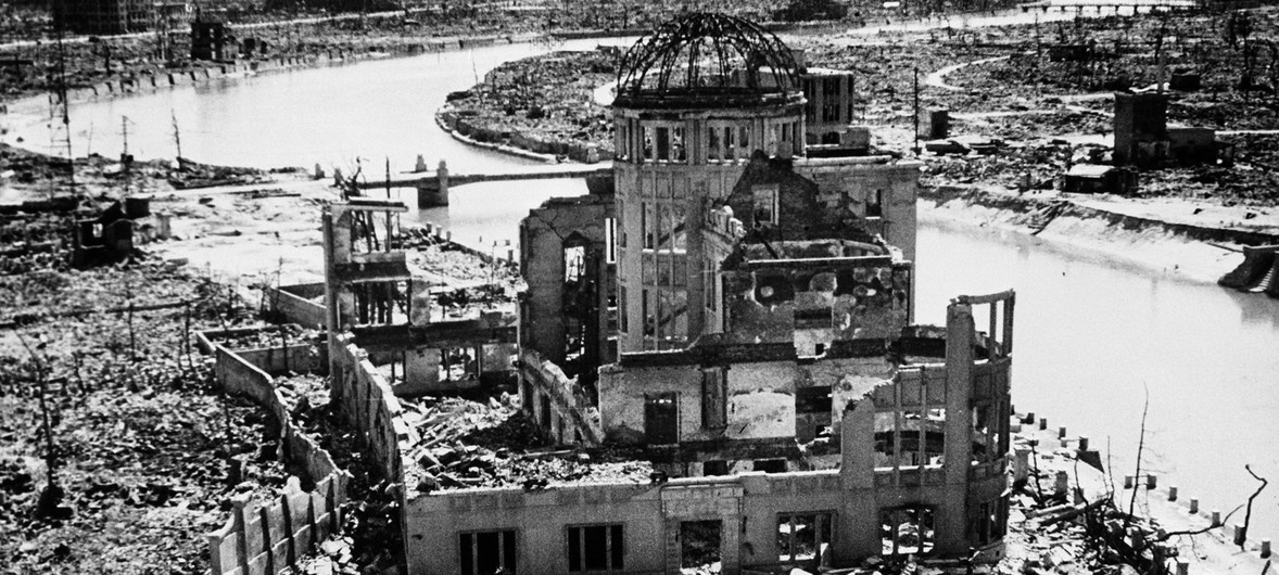 Hiroshima nuclear arms bomb