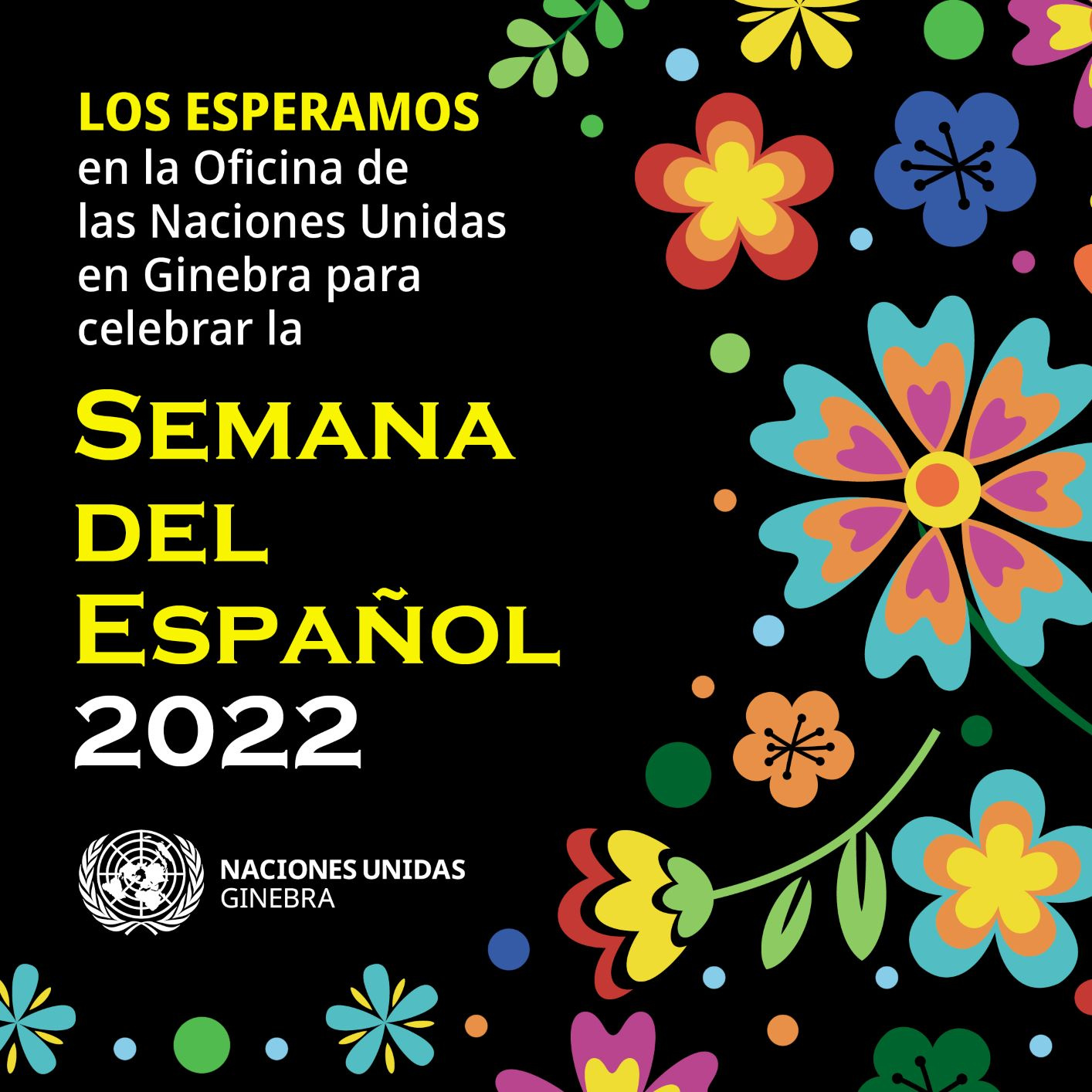 Spanish Language week 2022 background