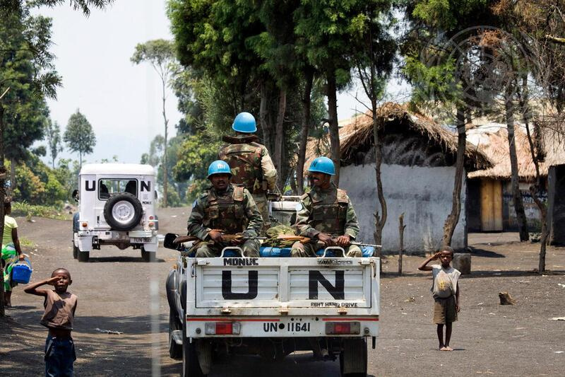 MONUC Peacekeepers en route to Sake in DRC. © UN Photo/Marie Frechon