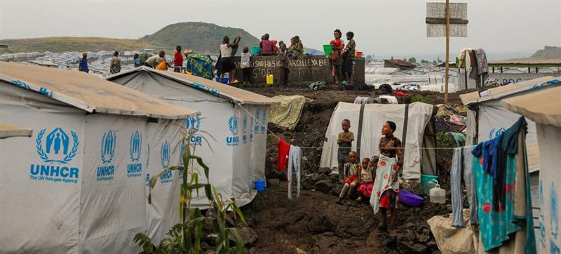 More than 71,000 people who have fled conflict have been living in the Lushagala site in the eastern DR Congo. © UNOCHA/Wassy Kambale