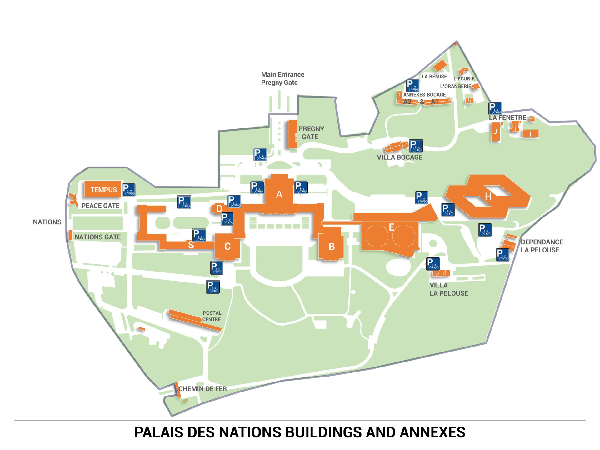 Bike parking map