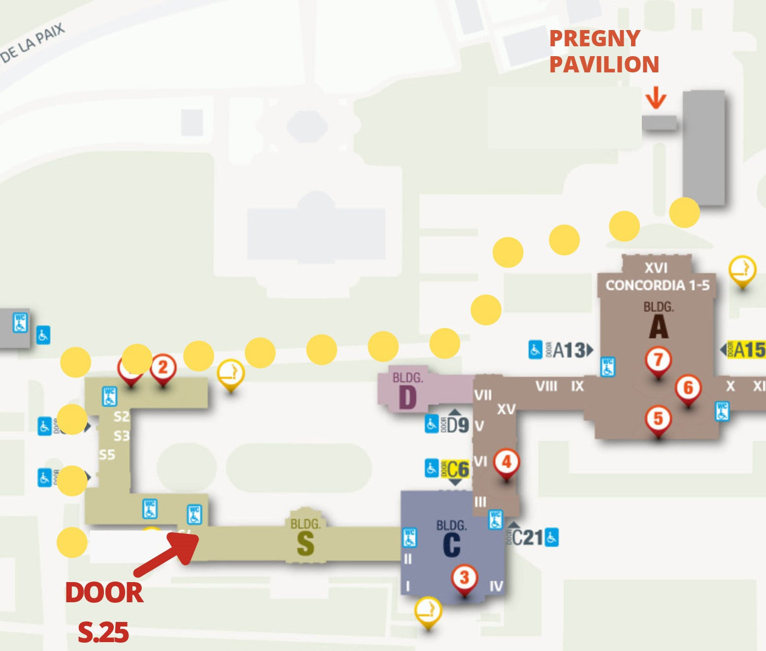 Archives Access Map during renovation work