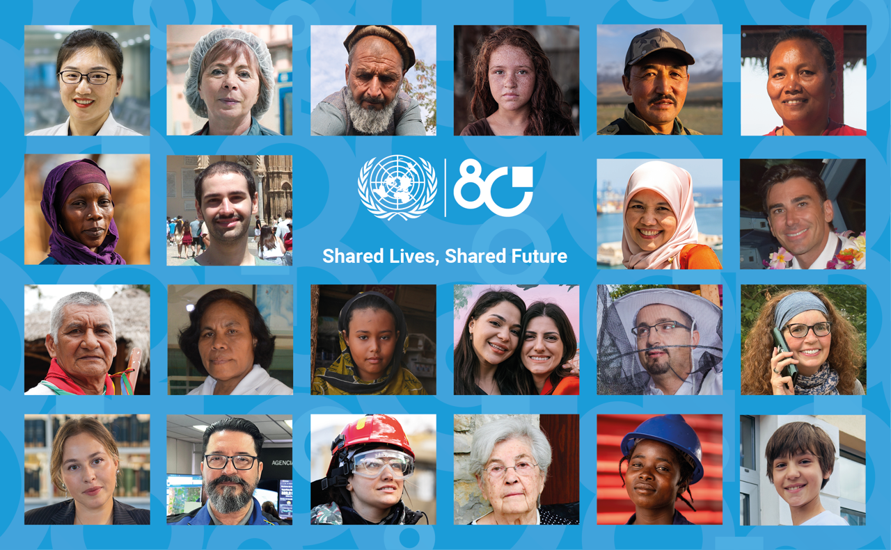 UN exhibition #UN80 "Shared Lives, Shared Future."