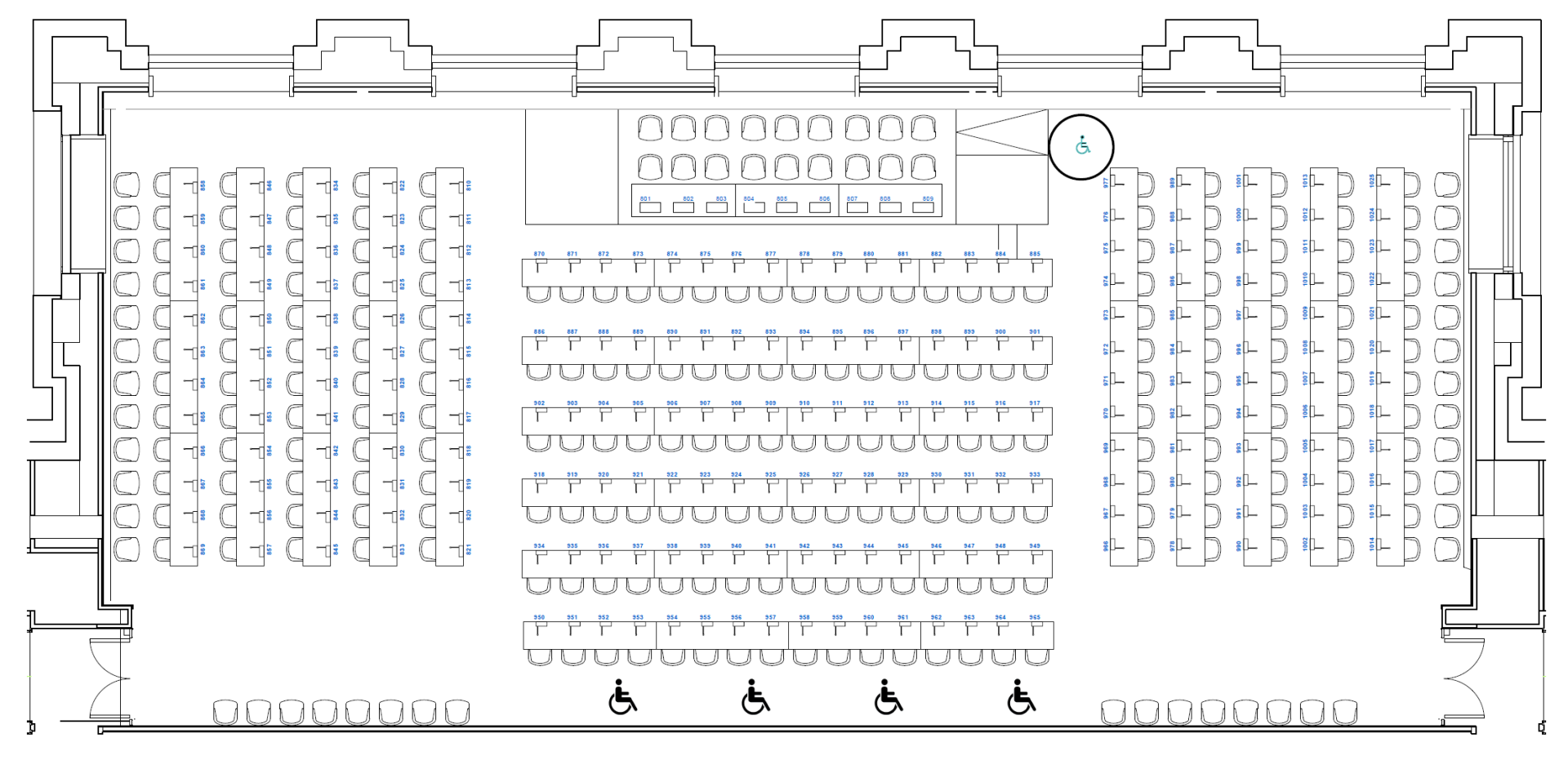 Room XVI floorplans
