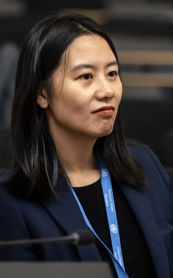 One of UNOG's JPOs at a meeting