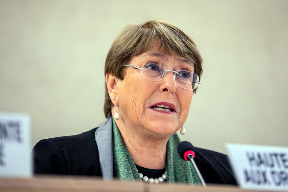 UN Photo/Antoine Tardy UN High Commissioner for Human Rights Michelle Bachele addresses the High-level segment of the 43rd session of the Human Rights Council in Geneva.