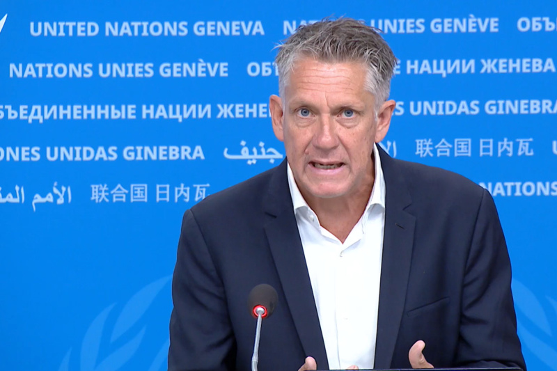 Play video for UN Geneva Press Briefing: UN Women, UNICEF, WHO, UNDP, UNEP - 12.05.26