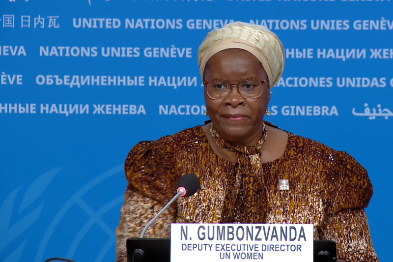 Play video for UN Geneva Press Briefing: OCHA, UNHCR, WTO, UN Women, WHO, WFP, UNEP - 2.10.26
