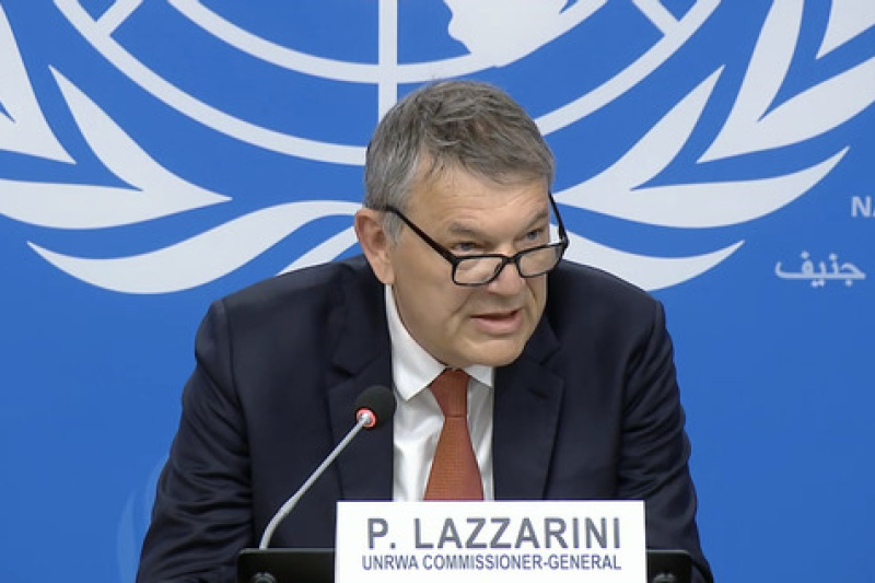 Play video for UNRWA - Press conference: Philippe Lazzarini, Commissioner-General - 31.03.26