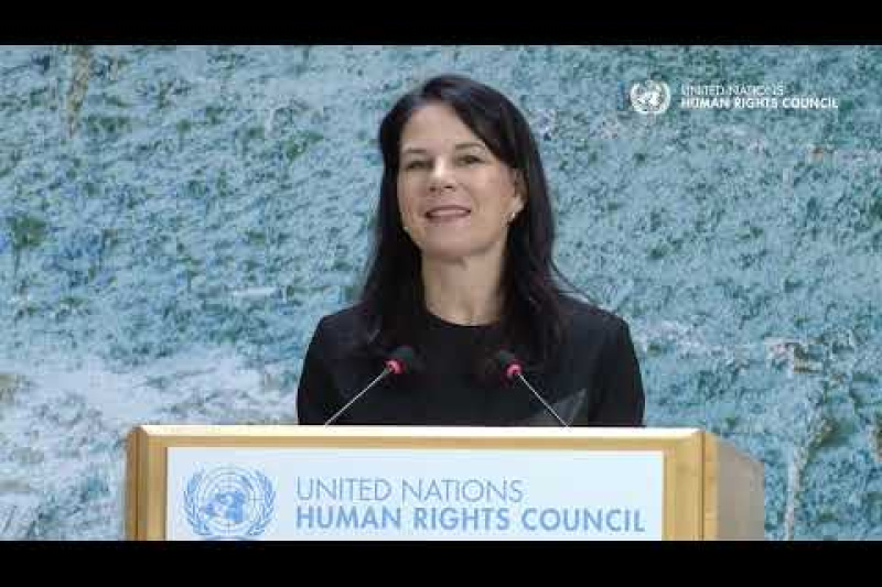 Play video for UNGA President Baerbock warns of human rights erosion: “We are not bystanders” - 23.02.26