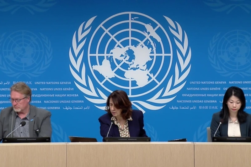 Play video for UN Geneva Press Briefing: WHO, UNHCR, FAO, WFP, UN WOMEN - 10.04.26