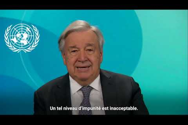 Play video for De la liberté de la presse découlent toutes les autres libertés | Nations Unies | Secrétaire général