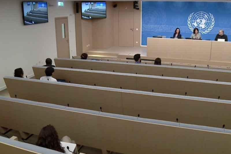 Play video for Geneva Press Briefing: WHO, UNDP, UNECE - 22 March 2024