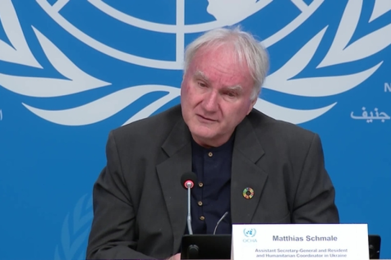 Play video for OCHA - Press conference: The humanitarian situation in Ukraine - 31.10.25