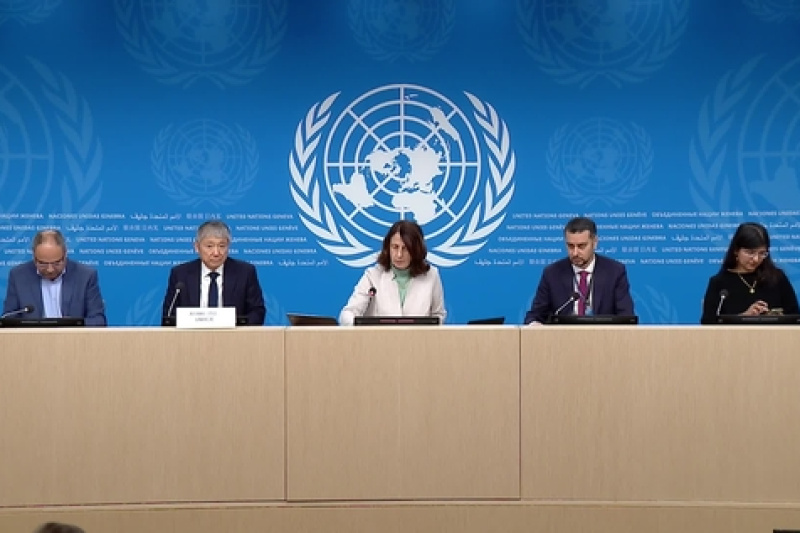 Play video for UN Geneva Press Briefing: UNHCR, OHCHR, WHO & IOM - 06.03.26