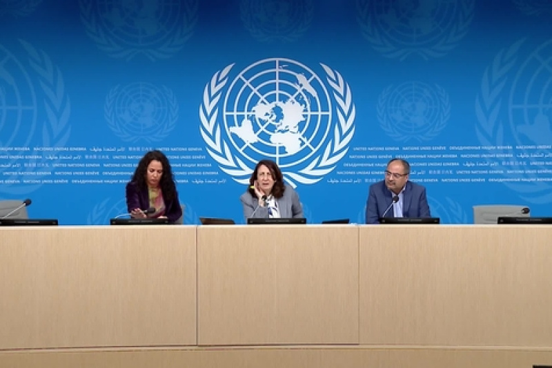 Play video for UN Geneva Press Briefing: HRC, ILO, UNHCR, WHO, OHCHR - 24.03.26