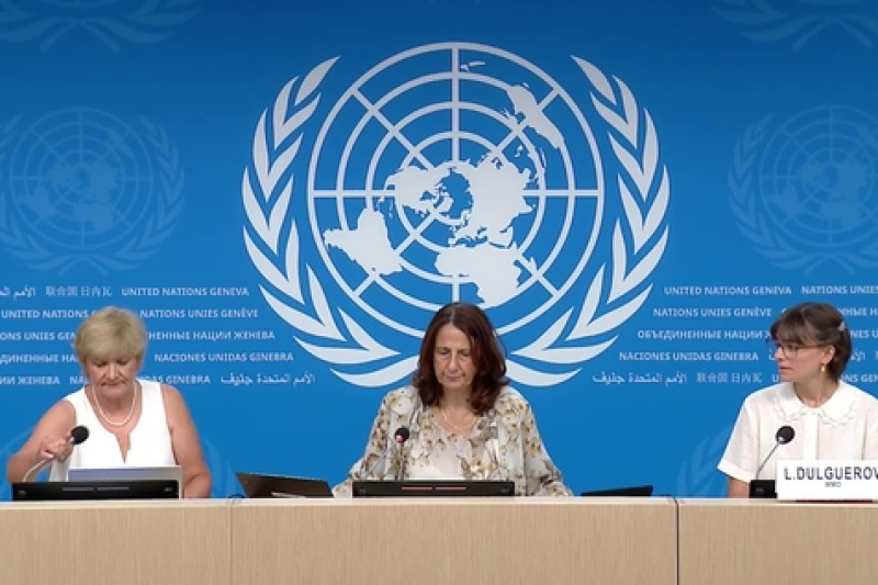 Play video for UN Geneva Press Briefing: UN Women, WHO, WMO - 10.06.26
