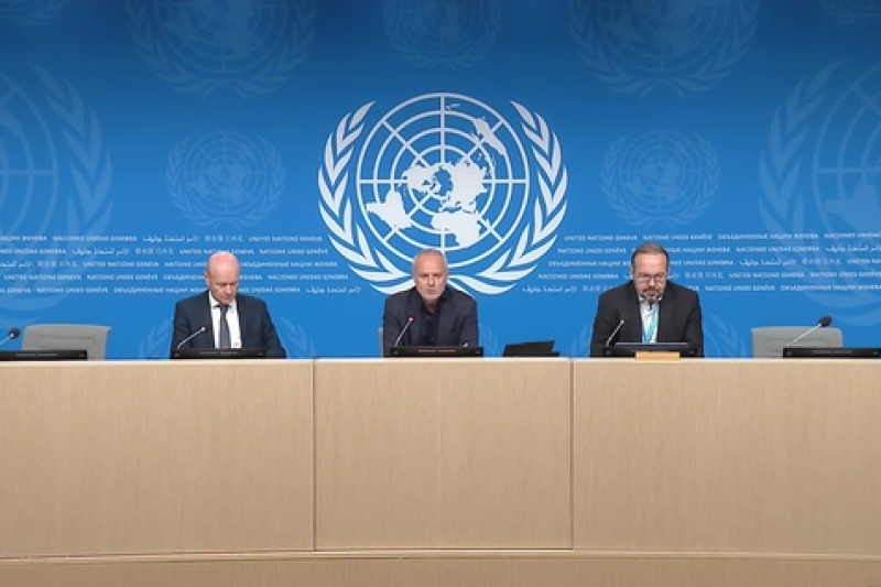 Play video for UN Geneva Press Briefing: UNHCR, UNCTAD, WMO, OCHA, UNICEF, WHO - 20.10.26