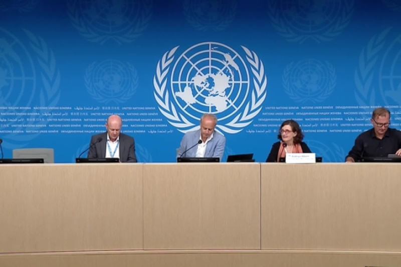 Play video for UN Geneva Press Briefing - OCHA, WMO - 15.08.2025