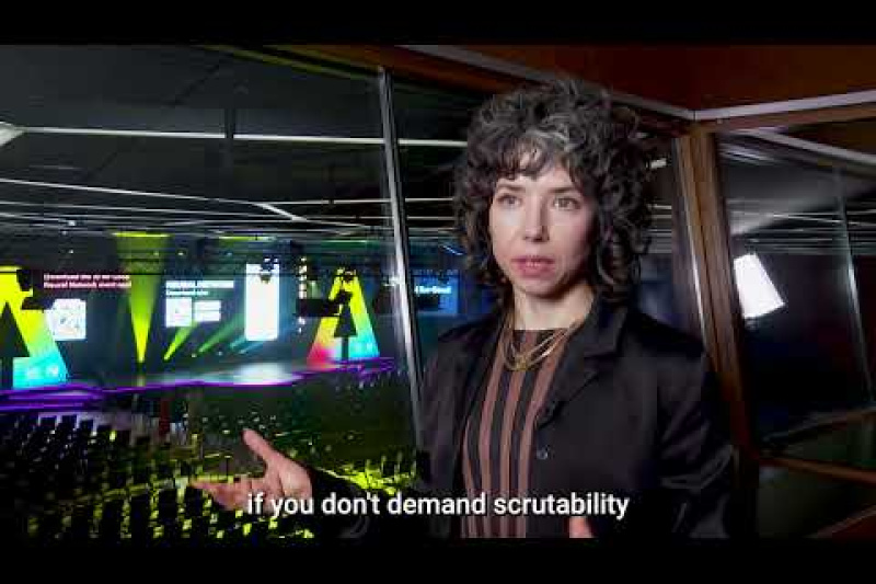 Play video for AI for Good | Signal's Meredith Whittaker on democratic governance of AI