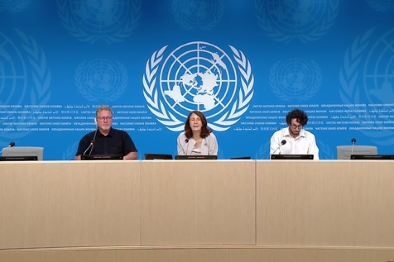 Play video for UN Geneva Press Briefing: IOM, UN Women, UNCTAD, WHO, UNECE - 8.09.26