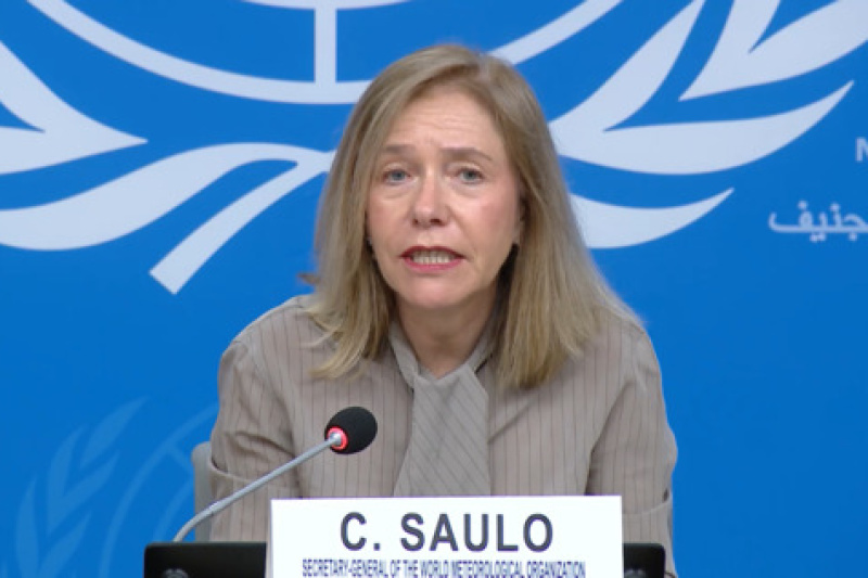 Play video for Celeste Saulo (WMO) – Press Briefing on El Niño - 2.06.26