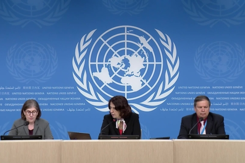 Play video for Geneva Press Briefing: OHCHR, WHO, UNHCR, WMO - 24.05.24