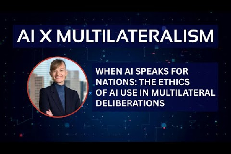 Play video for 🎙️ Podcast: When AI Speaks for Nations - The Ethics of AI Use in Deliberations | Eleonore Fournier-Tombs - 8.10.25