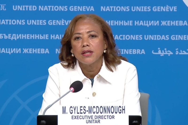 Play video for UN Geneva Press Briefing: UNITAR, WMO, WHO - 4.09.09