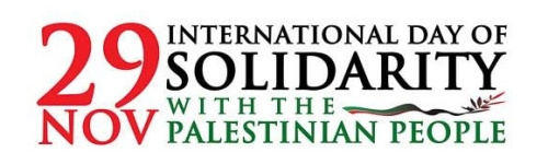 Event Logo "29 Nov - International Day of Solidarity woth the Palestinian People"