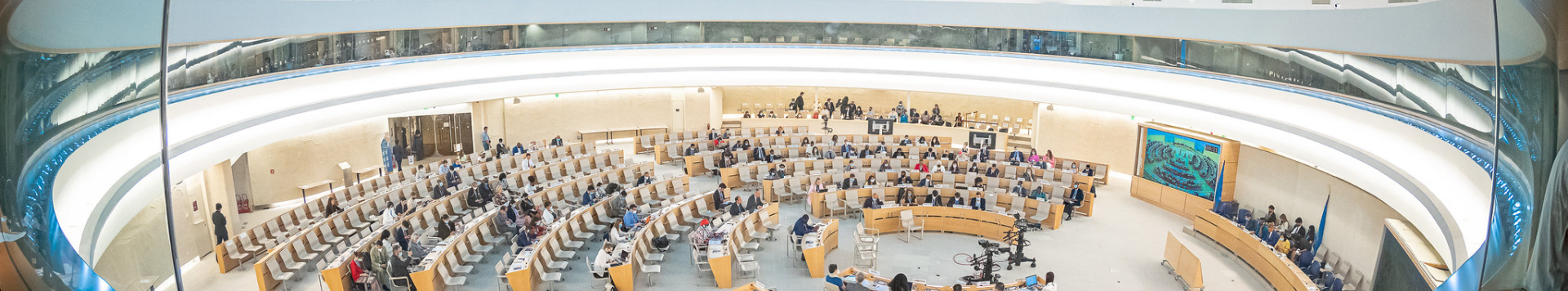 A bird's view on the Human Rights Council chamber