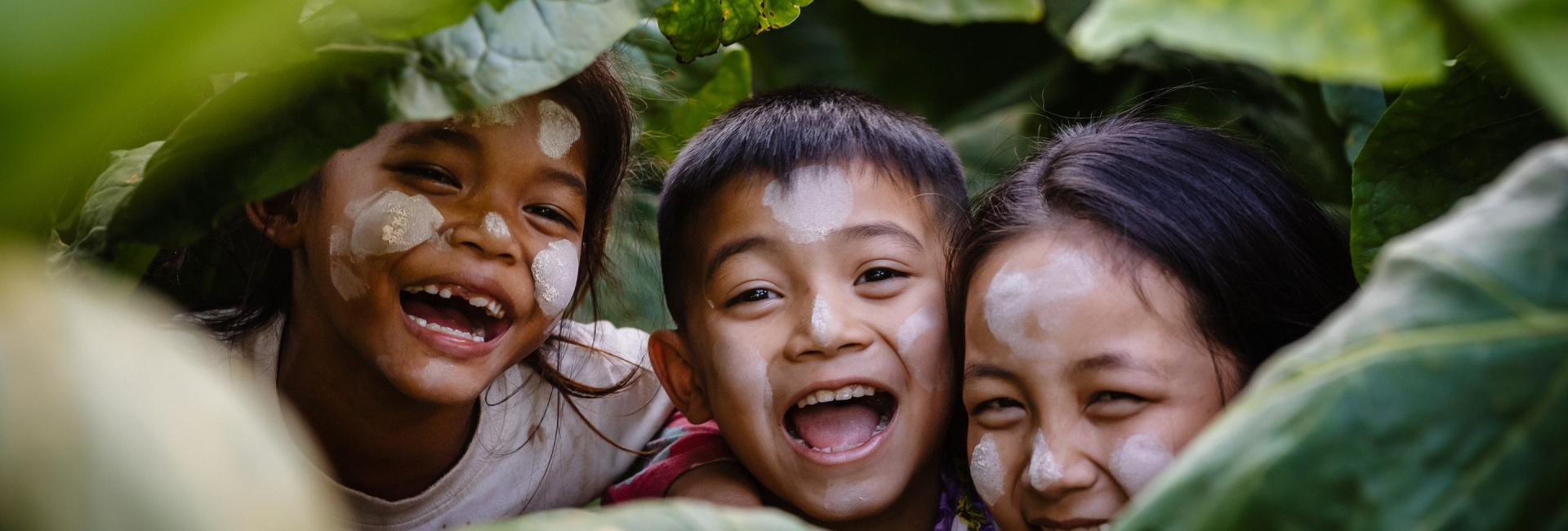 3 children laughing